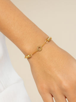 JEWELZ - Gold-Toned Minimal Charm Bracelet