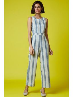 Okhai - leader Hand Block Printed Pure Cotton Jumpsuit