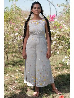 Okhai - holiday Pure Cotton Hand Embroidered Jump Suit