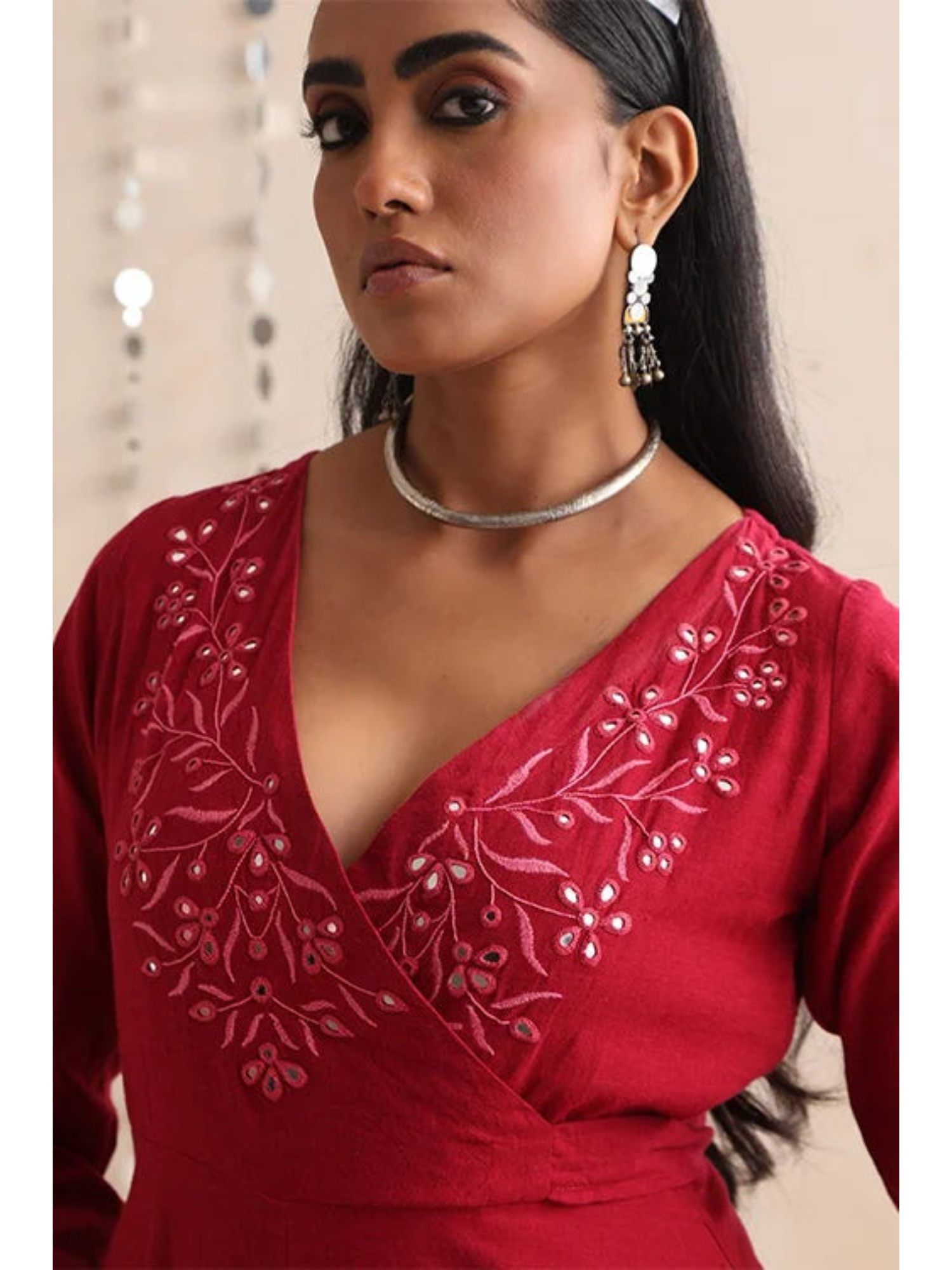 okhai Pratibimb Hand-Embroidered Pure Cotton Jumpsuit-picture-4