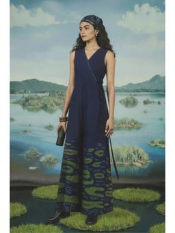 Okhai - Hilltop Hand Applique and Embroidery Work Pure Cotton Jumpsuit