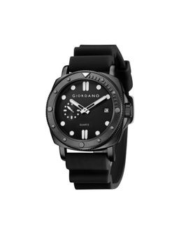 Giordano - Analog Quartz Watch For Men Round Dial With Date Display Black GZ-50214 (M)