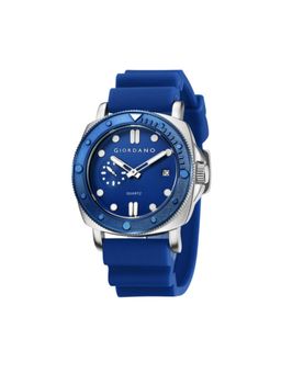 Giordano - Analog Quartz Watch For Men Round Dial With Date Display Blue GZ-50214 (M)