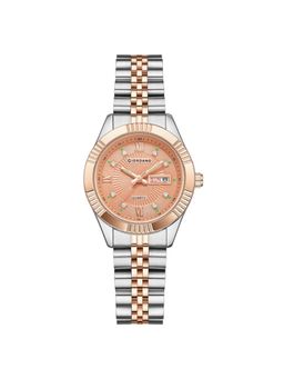 Giordano - Analog Quartz Watch For Women With Day & Date Display Rose Gold GZ-60172 (M)