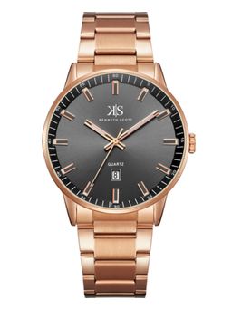 Kenneth Scott - Mens Analog Black Dial Watch K22010-RBKW (M)