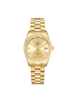 Kenneth Scott - Womens Analog Champagne Dial Watch K23545-GBGC (M)
