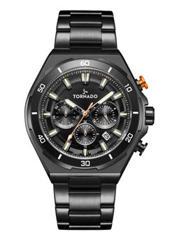 Tornado - Mens Multi Function Black Dial Watch T24104-BBBB (M)