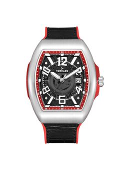 Tornado - Mens 3H With Date Display Black Dial Watch T25001-SLBBR (M)