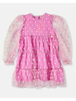 ANGEL & ROCKET - Daisy Mesh Embroidered Dress