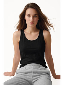 Van Heusen Woman Lingerie and Athleisure - Van Heusen Women Antibacterial & Colour Fresh Tank Top - Black
