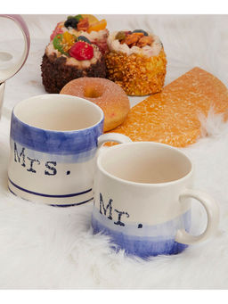 The Wishing Chair - Mr. and Mrs. Handpainted Ceramic Mugs (Set of 2)