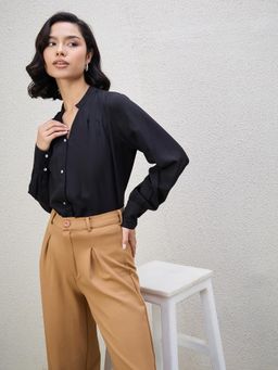 Kibo - Womens Western Wear Black Shirt