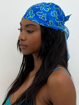 NA-KD - Printed Hair Scarf-Light Porcelain