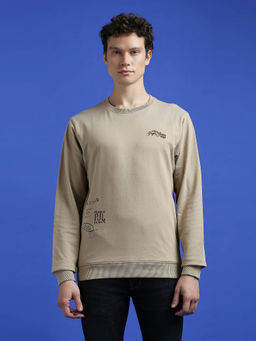 Pepe Jeans - White Graphic Print Full-Sleeve Sweatshirt