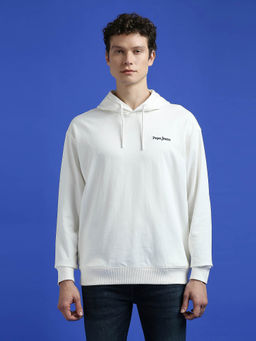 Pepe Jeans - White Back Print Full Sleeve Sweatshirt