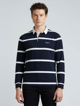 Pepe Jeans - Blue Stripes Full Sleeve Sweatshirt