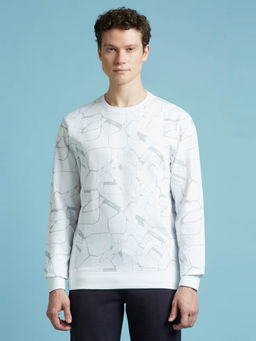 Pepe Jeans - White Abstract Print Full Sleeve Shirt