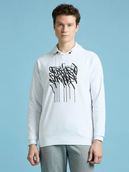 Pepe Jeans - White Graphic Print Full Sleeved Sweatshirt