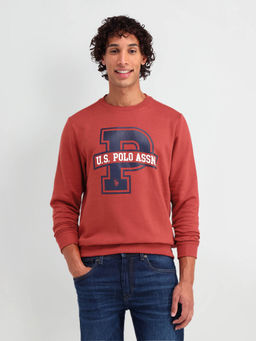 U.S. Polo Assn. Denim Co. - Men Red Printed Sweatshirt