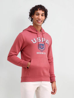 U.S. Polo Assn. Denim Co. - Men Red Typography Sweatshirt