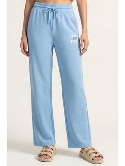 Zivame - Athleisure Straight Leg Pants - Blue