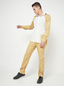 CRIMSOUNE CLUB - Nikhil Thampi For Crimsoune Club Khaki Trousers