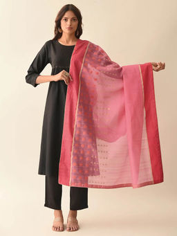 SMRITI GUPTA - Pink Chanderi Dupatta