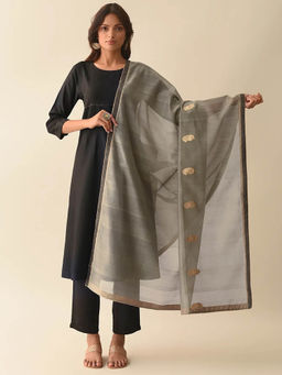 SMRITI GUPTA - Grey Chanderi Dupatta