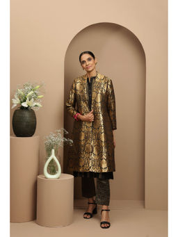 SMRITI GUPTA - Black & Gold Banarasi Jacket