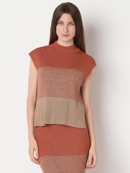 VERO MODA - Brown Two-Toned Co-Ord Top
