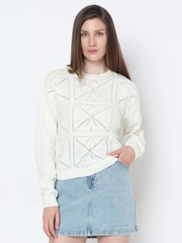 VERO MODA - Off-White Knitted Sweater