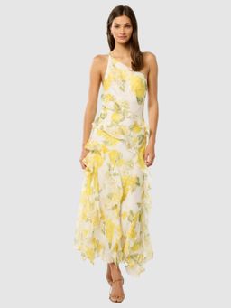 Forever New - Belle One Shoulder Ruffle Multi-Color Dress