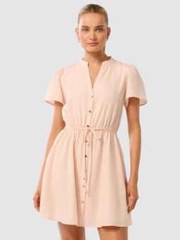 Forever New - Logan Shirt Cream Mini Dress with Belt (Set of 2)
