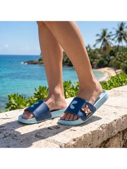 Chupps - Women Blue Doggo Sliders