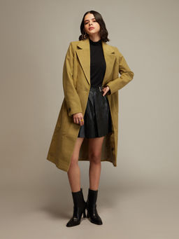 Twenty Dresses by Nykaa Fashion - Green Mid Calf Overcoat