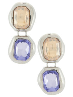Casa Clara - Mary Lane Women's Gemstone Drop Earrings Silver Multi-Color