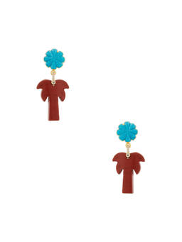 DANNIJO - Women's Gold-Tone Acetate Drop Earrings Multi-Color