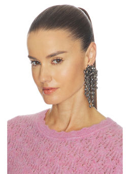 Isabel Marant - Women's Clip-On Statement Drop Earrings Anthracite & Silver