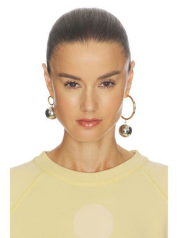 Isabel Marant - Women's Asymmetric Lightweight Hoop Earrings Gold & Silver