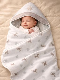 Little Surprise Box - Brown Deersoft Cotton Winter Wrapper (0-8 Years)