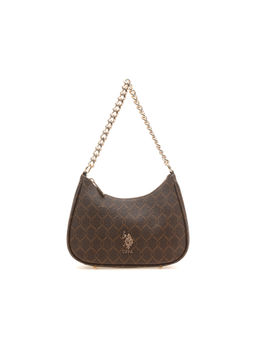 U.S. POLO ASSN. - Women Casual Kali Shoulder Bag with Detachable Straps Brown