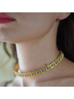 She Ela Jewel - Blue Hashtag Choker