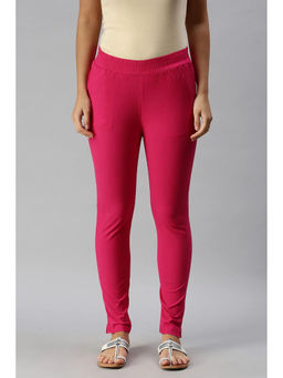 Soch - Womens Pink Viscose Solid Ankle Length Pant