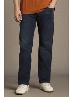 Louis Philippe - Men Navy Blue Mid Slim Fit Jeans