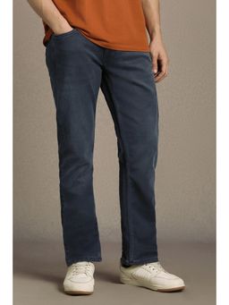Louis Philippe - Men Navy Blue Mid Slim Fit Jeans