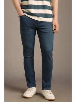 Louis Philippe - Men Blue Mid Smart Fit Jeans