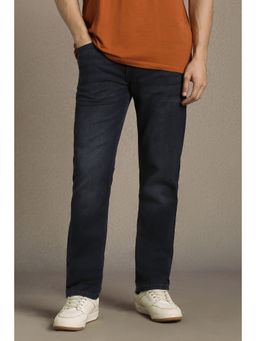Louis Philippe - Men Navy Blue Mid Slim Fit Jeans