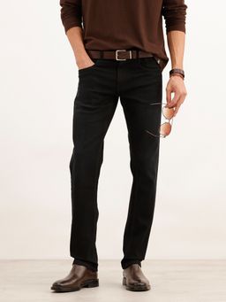 WROGN - Black Solid Slim Fit Denim Jeans