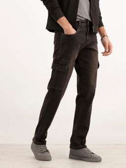 WROGN - Black Classic Straight Fit Denim Cargo