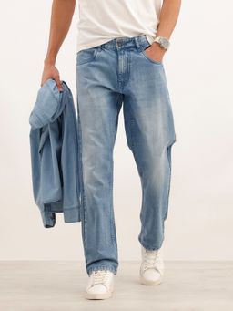 WROGN - Blue Faded Anti Fit Denim Jeans